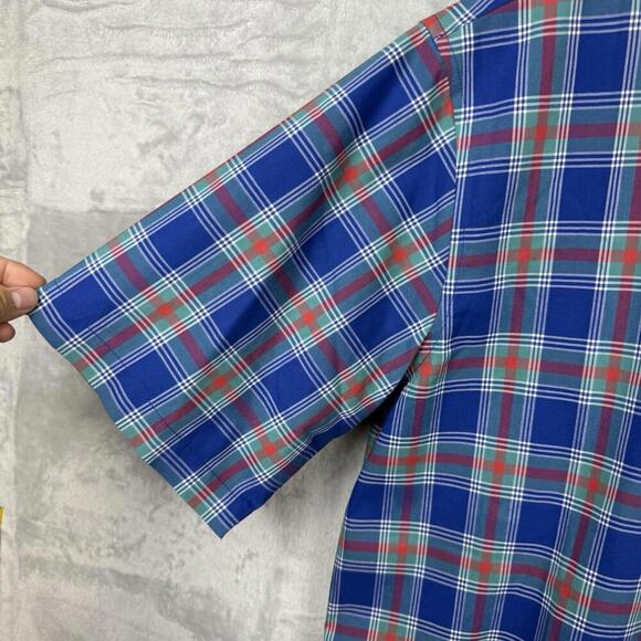 L.L. Bean Wrinkle Resistant Plaid Shirt Men Size M Traditional Fit 100% Cotton - Picture 7 of 9